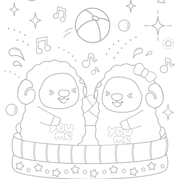 7月分ぬりえ